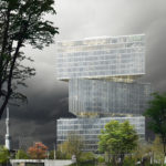 unique building of glass