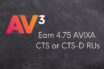 AV³ Approved for 4.75 AVIXA CTS and CTS-D RUs
