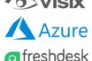 visix, azure and freshdesk logos