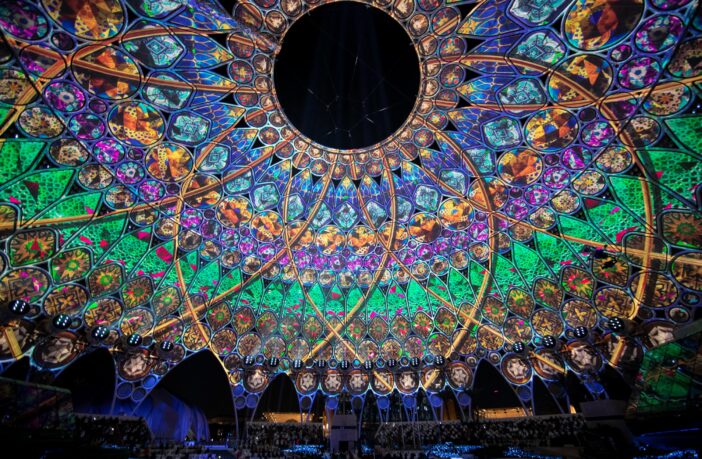 projection mapped ceiling