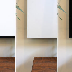 Draper's StyleLine Fixed Screen is a versatile projection screen with multiple screen types, available in various sizes and trims.