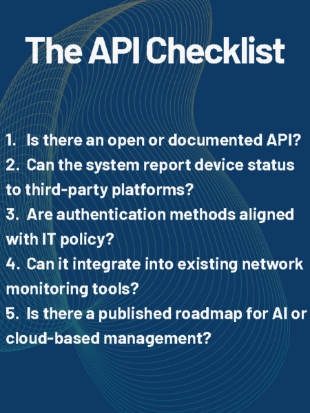 AV interoperability API Checklist