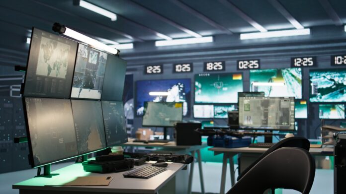 panning-shot-of-empty-military-base-with-radar-sys-2026-01-08-02-34-39-utc