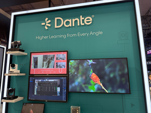 ISE 2026 Dante wall