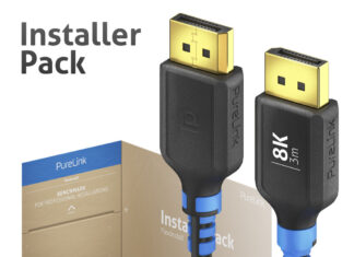 PureLink Expands FlexInstall Series with 8K HBR3 DisplayPort 1.4 Cables