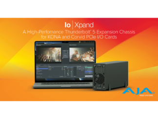 AJA Debuts Io Xpand Thunderbolt™ 5 Expansion Chassis for KONA and Corvid PCIe I/O Cards