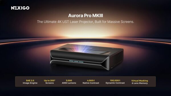 Aurora Pro MKIII 4K laser projector - Image credit: NexiGo