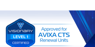 Visionary Level 1 Technical Training Approved for AVIXA CTS Renewal Units